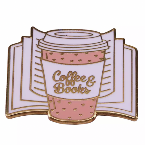 دبوس قهوة وكتاب