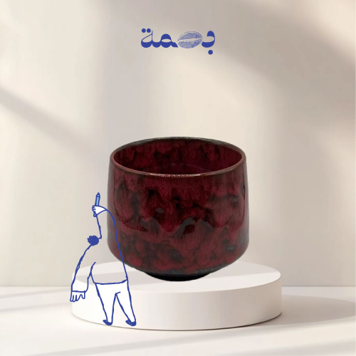 كوب قهوة سيراميك احمر