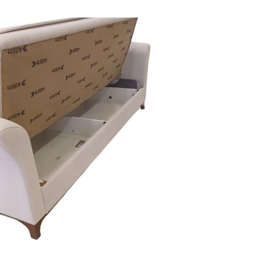 صوفة بلون البيج الهادئ تتحول الي سرير تتسع الى 3 ا...