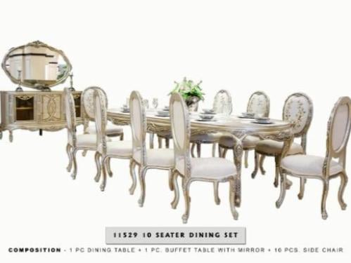 HUMMER غرفة طعام 10 كراسي + بوفيه