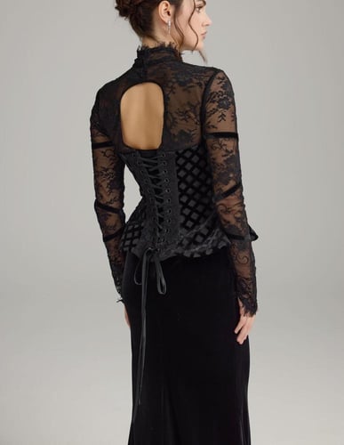 فستان سهرة دانتيل قصه كورسيه