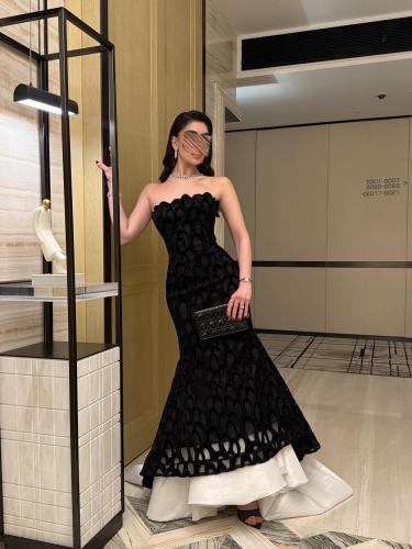 فستان سهرة شانطون بتصميم فريد