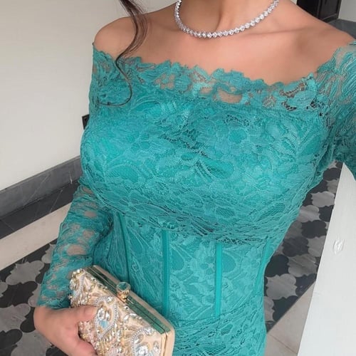 فستان دانتيل بقصه كورسيه