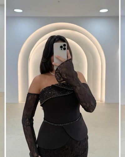 فستان سهرة دانتيل مع باربي