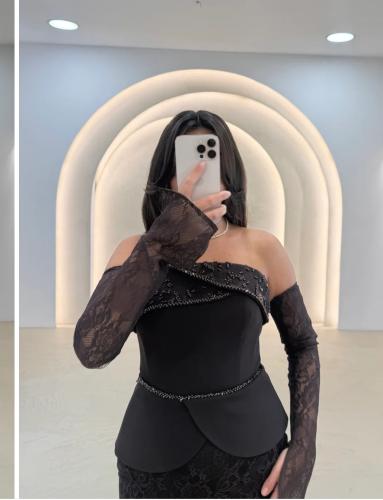 فستان سهرة دانتيل مع باربي