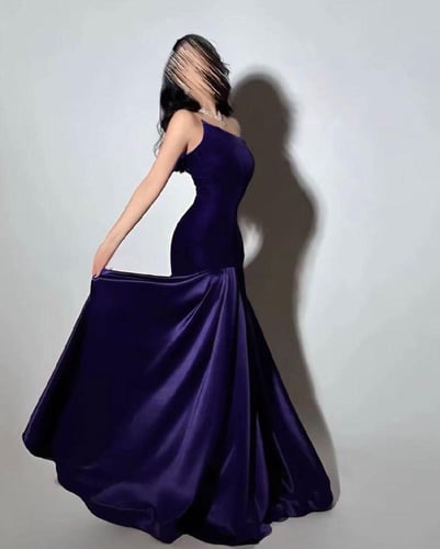 فستان موف جوخ تفته