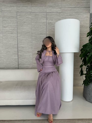 فستان لينن هندي