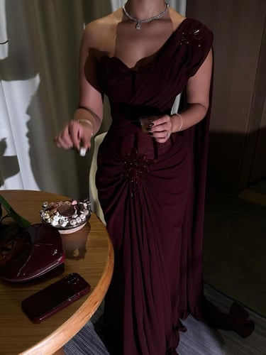 فستان سهرة جورجيت & دانتيل