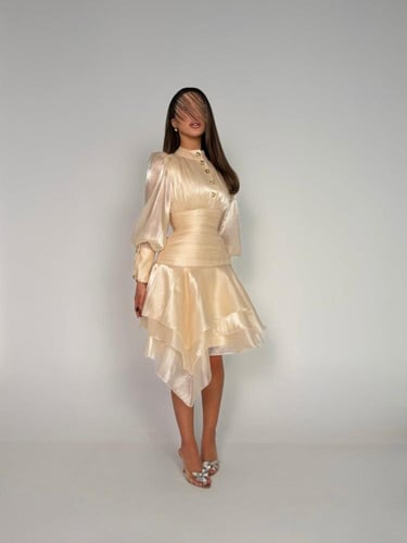 فستان كرنكل أنيق