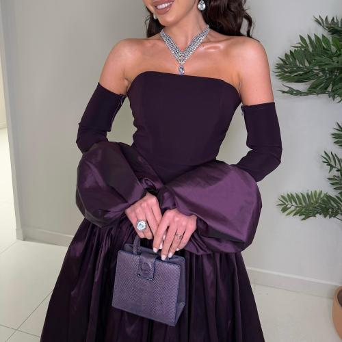 فستان كريب باربي شانطون