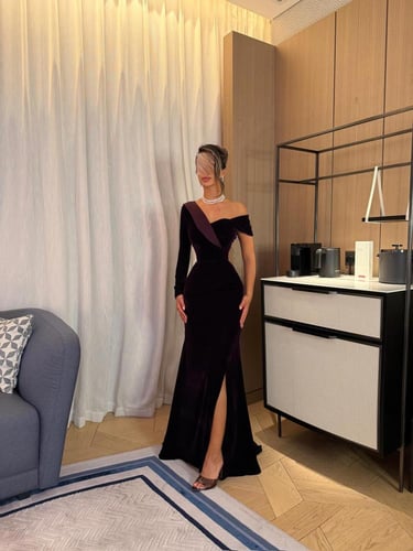 فستان مخمل كوري شانطون