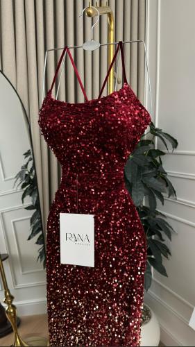 فستان ماسك بخامة ترتر مترفة