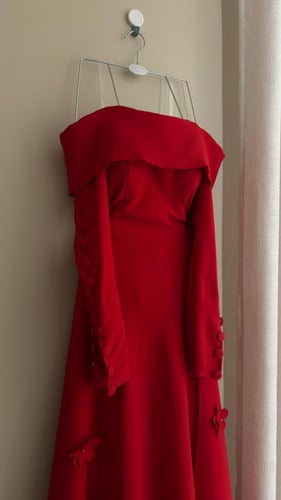 فستان ناعم اوف شولدر انيق