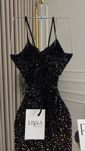 فستان ماسك بخامة ترتر مترفة