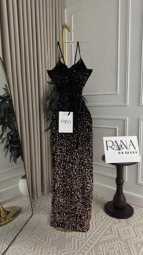 فستان ماسك بخامة ترتر مترفة