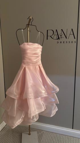 فستان ميد اورجنزا ناعم طبقات