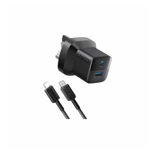 شاحن أنكر 33W بمنفذين وكابل تايب سي