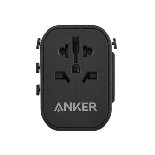 شاحن محول أنكر عالمي للسفر بمخارج متعددة