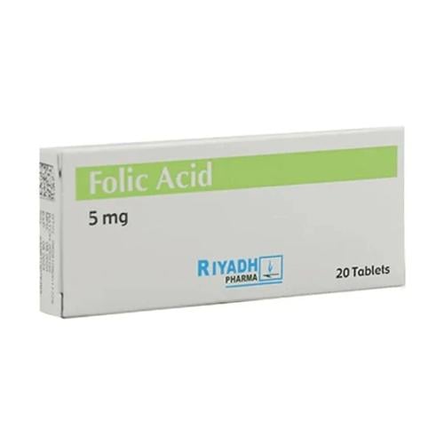 Riyadh Pharma Folic Acid 5 mg 20 tablets