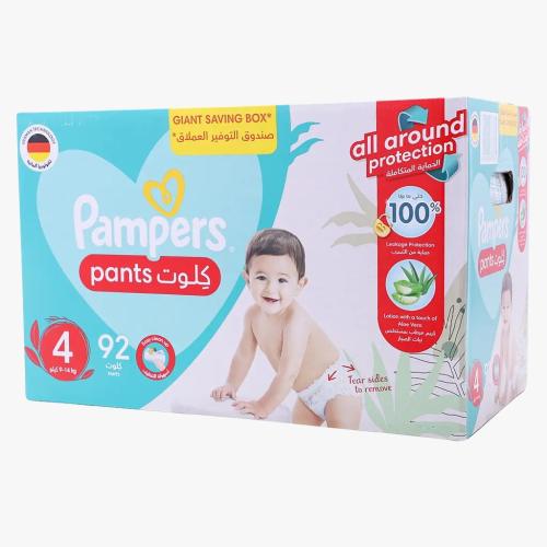 حفاضات بامبرز مقاس 4 كلوت كرتون عدد 92