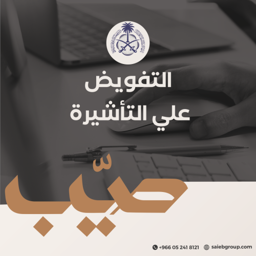 التفويض علي التأشيرة