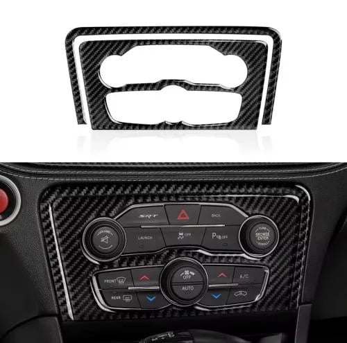 Carbon fiber decor for middle buttons for Charger...