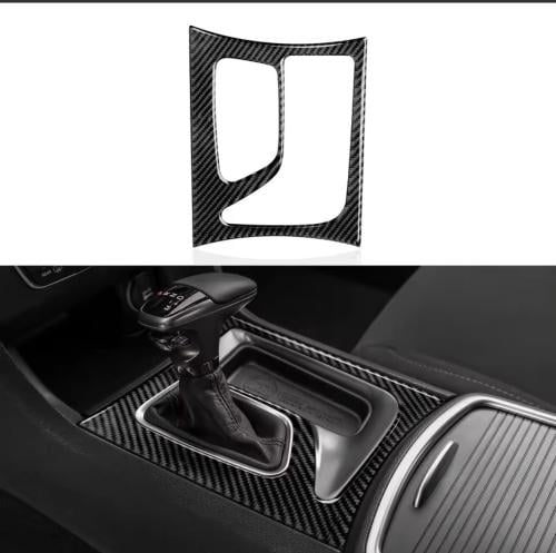Carbon fiber interior gear shift decoration for Ch...