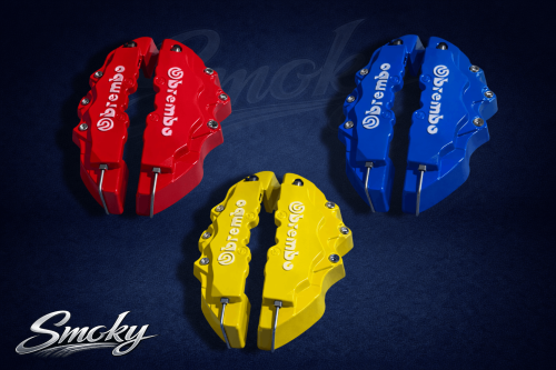 A set of 4 pieces of clipper covers Primo red, blue, yellow Large - Medium