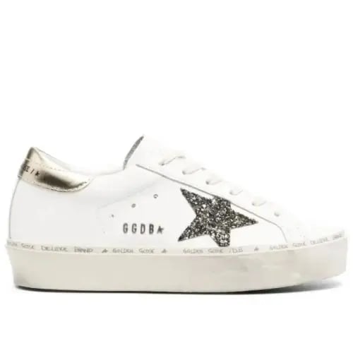 Golden goose Superstar distressed lace- up sneaker...