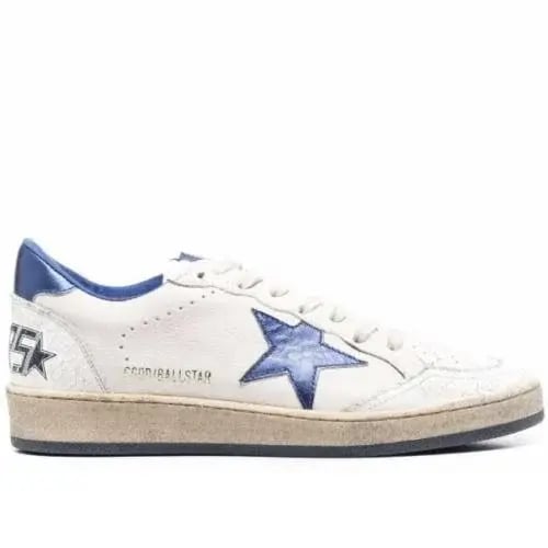 Golden goose Superstar distressed lace- up sneaker...
