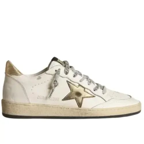 Golden goose Superstar distressed lace- up sneaker...