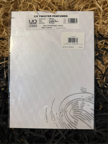ورق دارا TWISTER PERFUMED معطر 180 جرام (نص درزن)