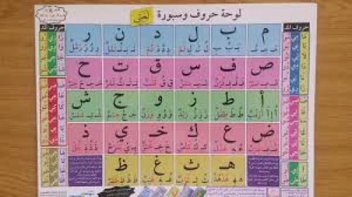 لوحت حروف وسبورة لغتي