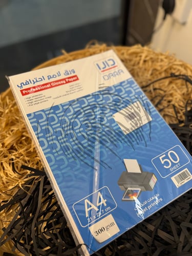 ورق دارا لامع احترافي 300جرام