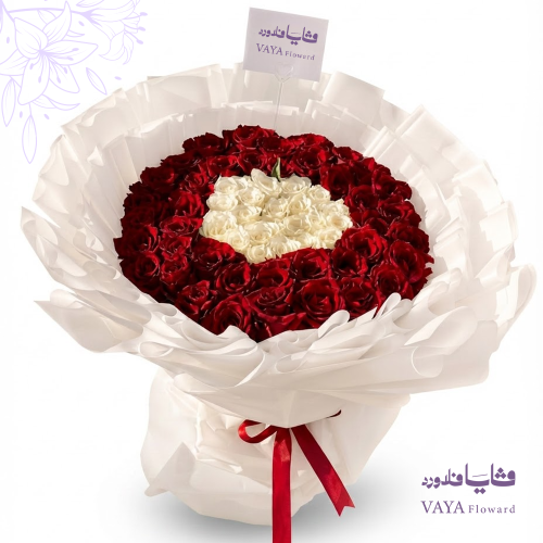باقة قلب أحمر