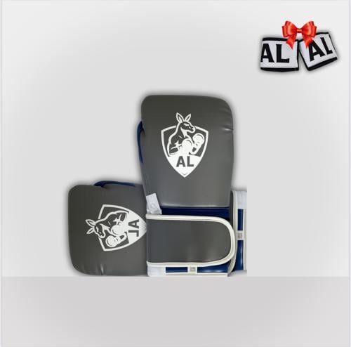 Boxing Glovesِ AL Core رمادي وازرق (12oz & 14oz) م...
