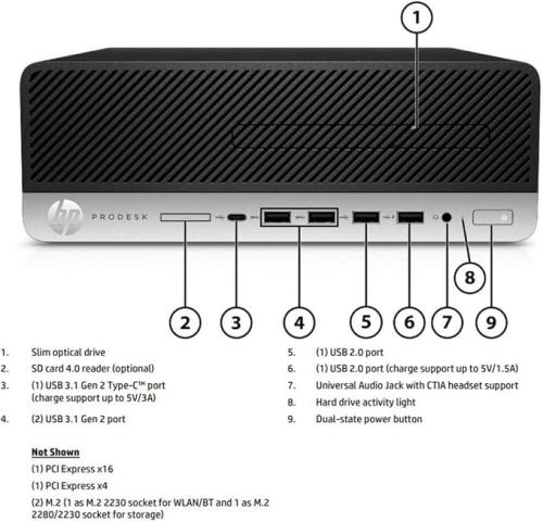 HP كمبيوتر بروديسك 600 G5 صغير الشكل (معالج i7-TH8...