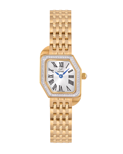 ساعة نسائية صناعة سويسرية ماركة جي اف فيرري ذهبي م...