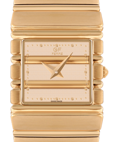 ساعة نسائية صناعة سويسرية ماركة جي اف فيرري ذهبي م...