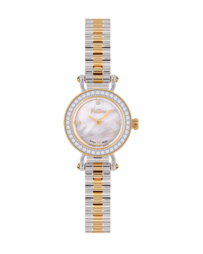 ساعة نسائية ماركة مونتانا فضي ذهبي M170118L