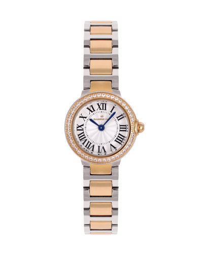 ساعة نسائية ماركة دايموند هيل موديل ذهبي فضي مينا...