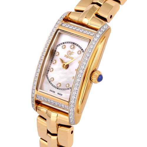 ساعة نسائية ماركة جي اف فيرري ذهبي موديل GF170089L