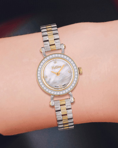 ساعة نسائية ماركة مونتانا فضي ذهبي M170118L