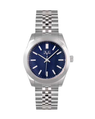 ساعة رجالية ماركة V19.69 فضي مينا ازرق موديل BJ170...