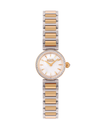 ساعة نسائية ماركة فاندتش فضي ذهبي مينا صدفي موديل...