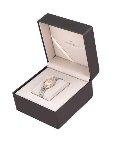 ساعة نسائية ماركة دايموند هيل فضي ذهبي DHTTGPSIL43...