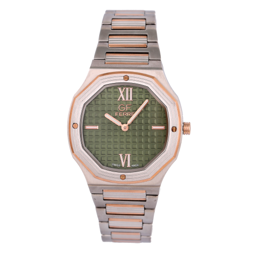 ساعة رجالية ماركة جي اف فيرري مينا أخضر GFTTRGGR24...