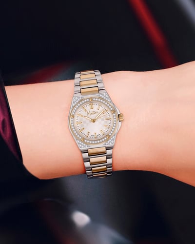 ساعة الماس نسائية صناعة سويسرية ماركة مونتانا فضي...