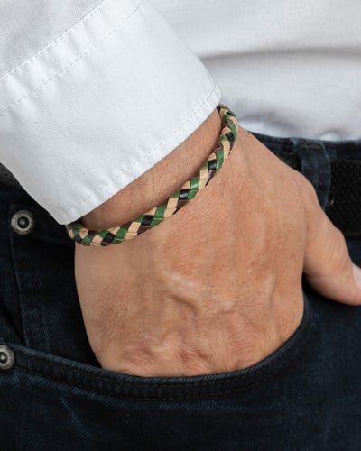 سوار رجالي جلدي من لوتس ستايل LS2141-2/4