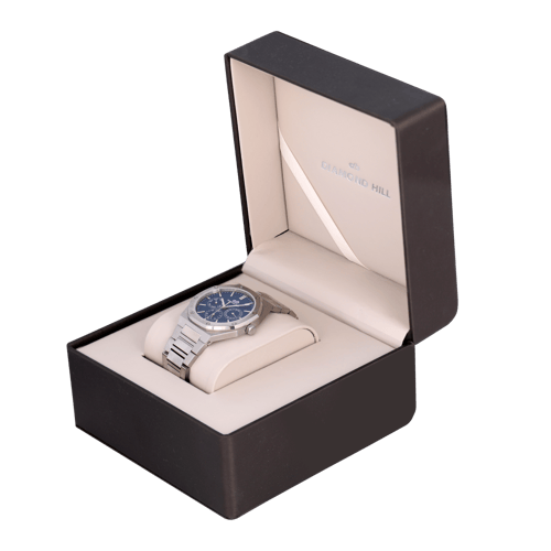 ساعة رجالية ماركة دايموند هيل مينا ازرق موديل DHSS...